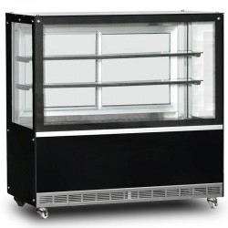 Soğuk Pasta Teşhir Dolabı, Düz Camlı 130x70x130 cm